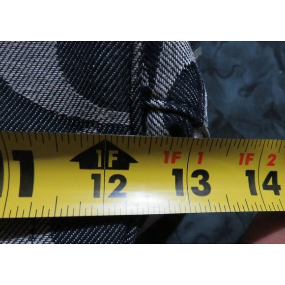 Coach Carley Signature Sufflette Denim & Leather handbag & glitter stripe accent - Picture 14 of 15